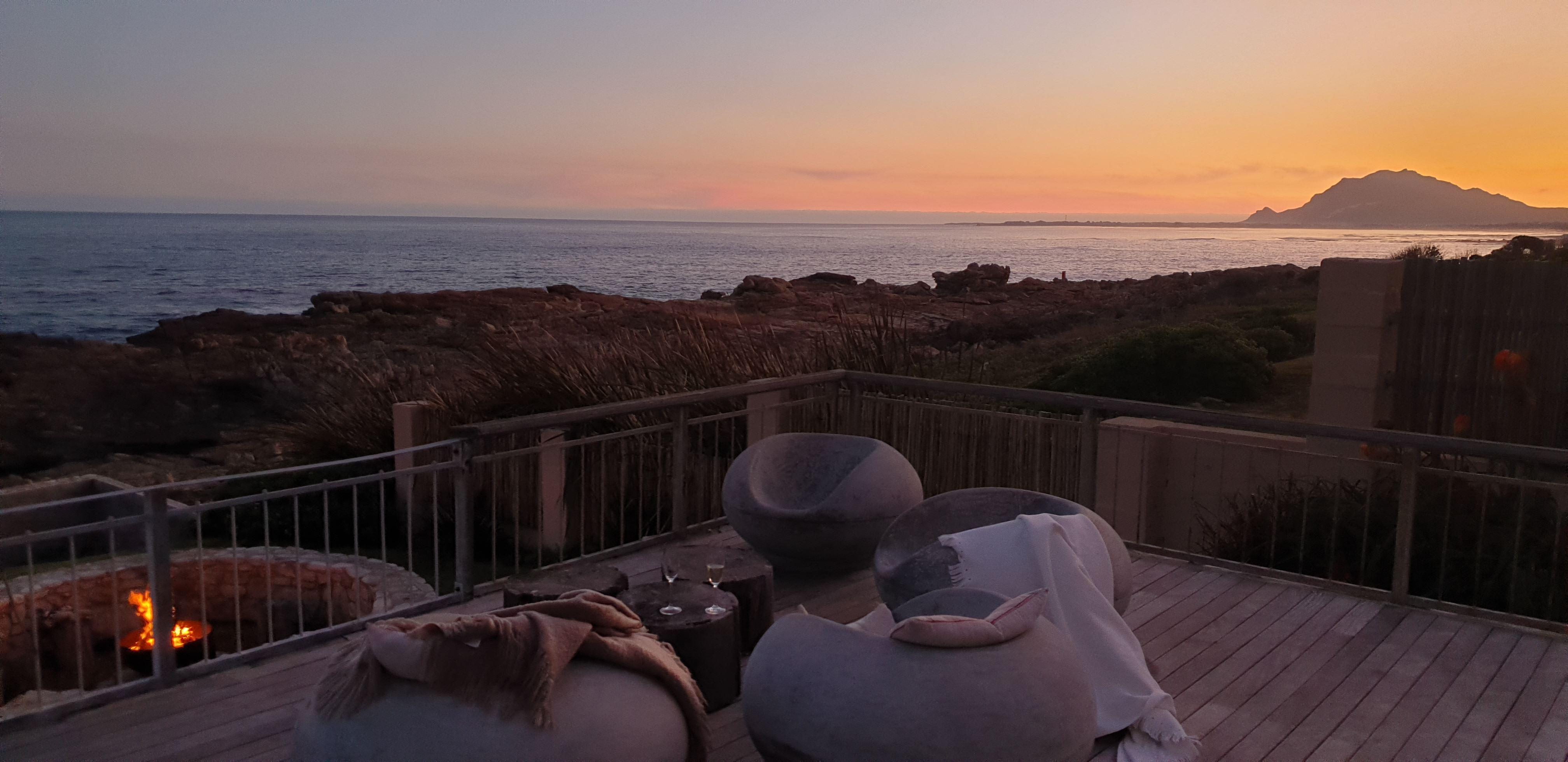 Front deck at sundown
