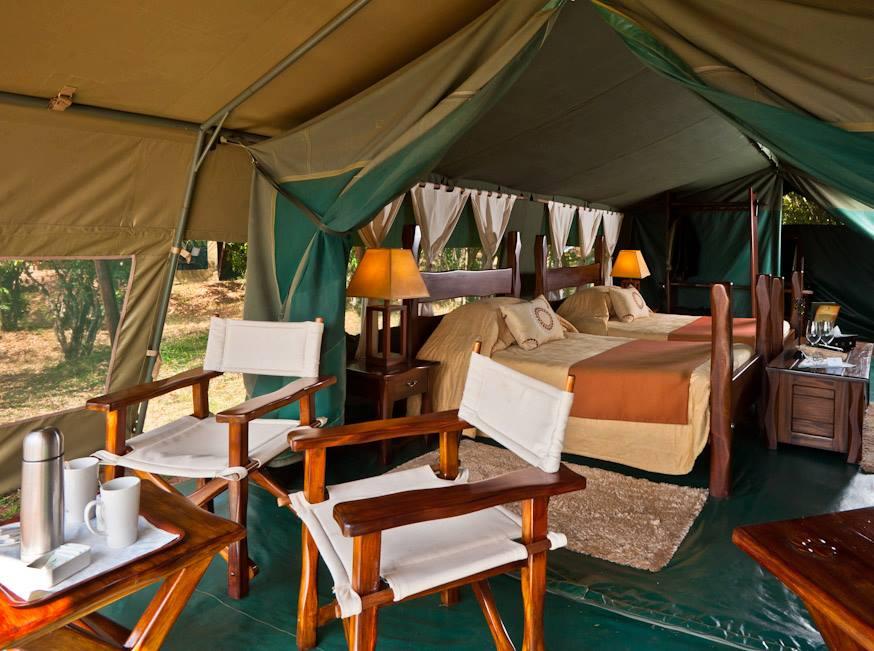 Tent interior
