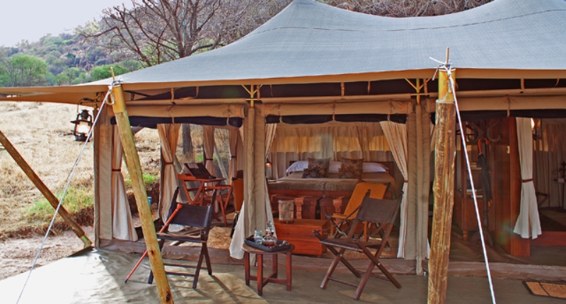 Tented accommodation exterior