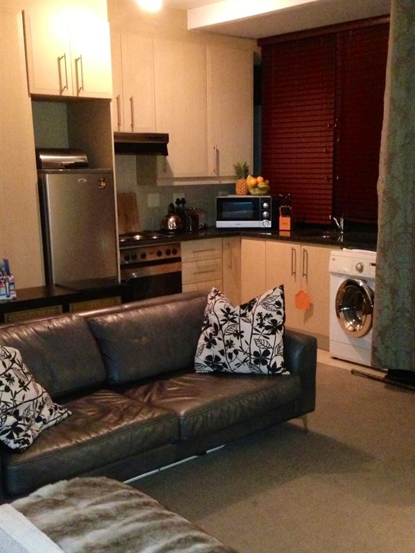Open-plan lounge and kitchen