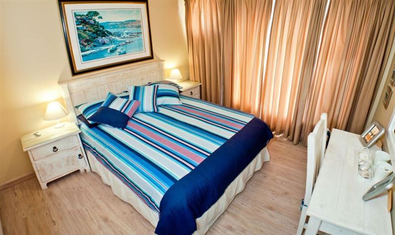 Downstairs bedroom with double bed.