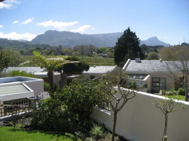 View towards Constantia Nek and the vineyards