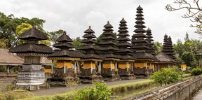 Pagoda-like structures at Taman Ayun