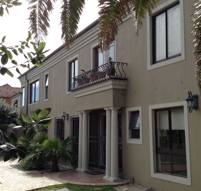 The house is around the corner from the beach. 