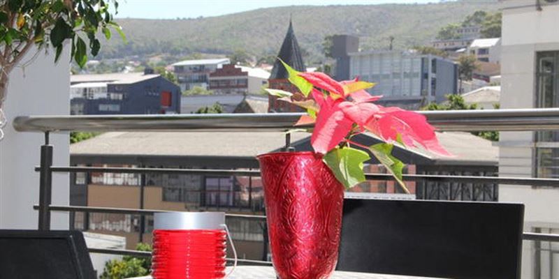 View from the balcony
with Lions Head in background