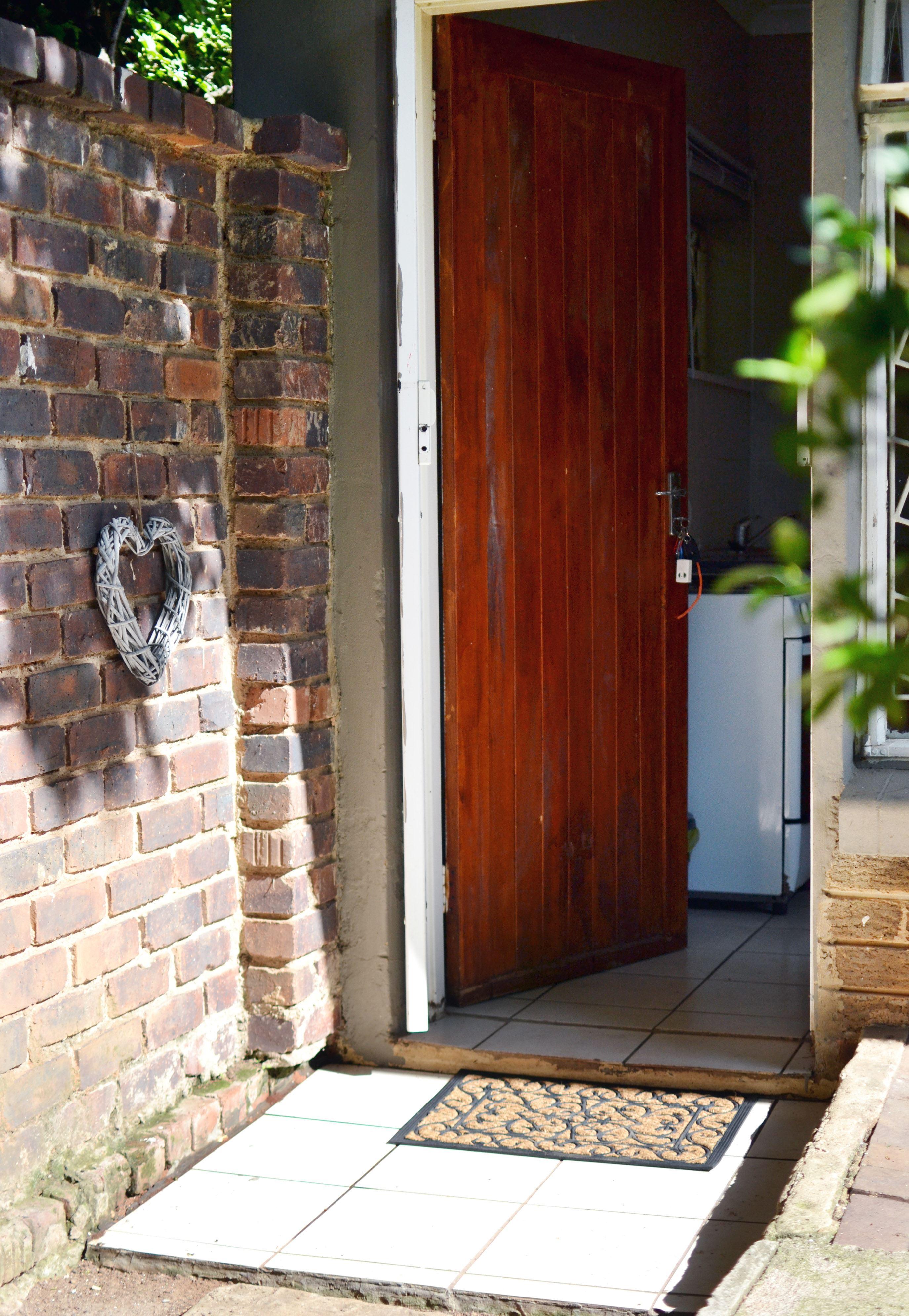 Front door of private unit