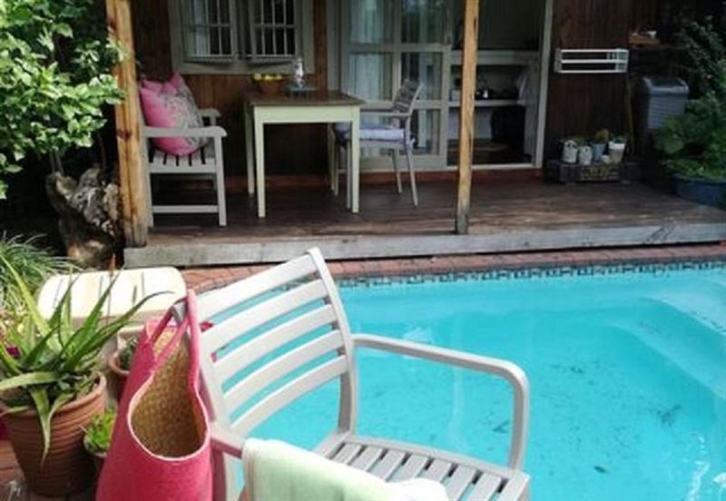 Outside pool area.