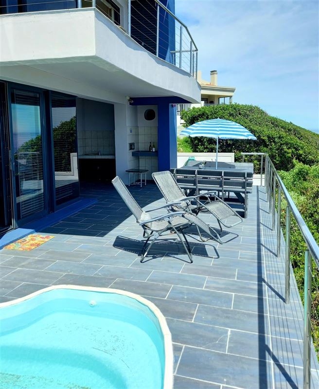 Splash pool and deck chairs