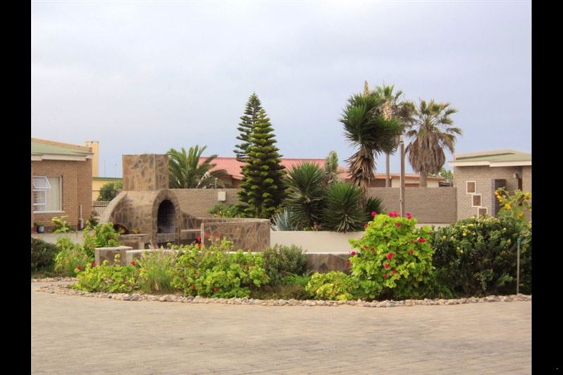 The front of the complex