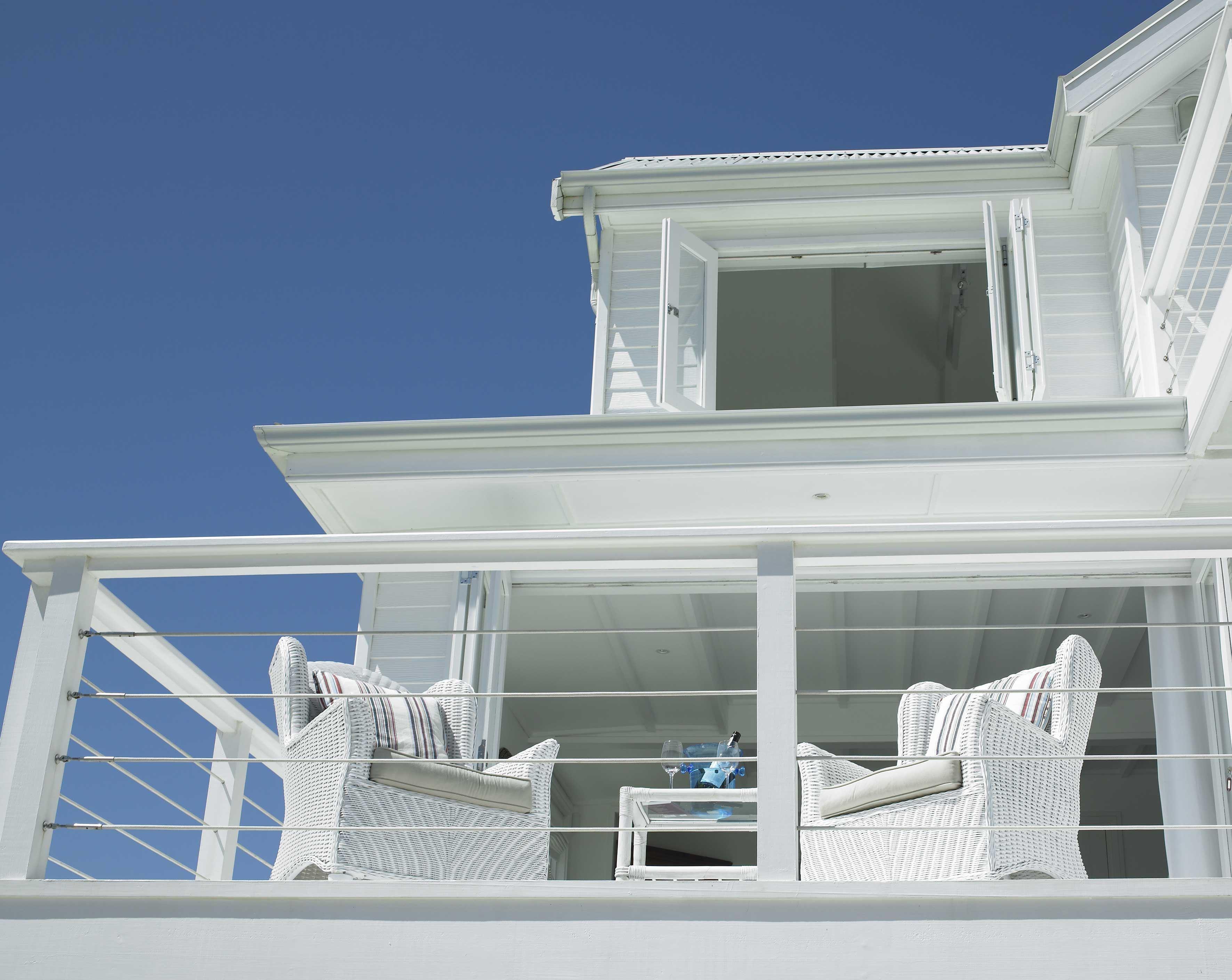 Situated on the beach and connected by a private boardwalk