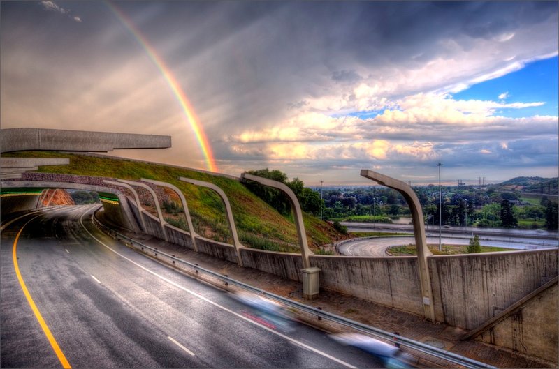 Alberton tunnel rainbow