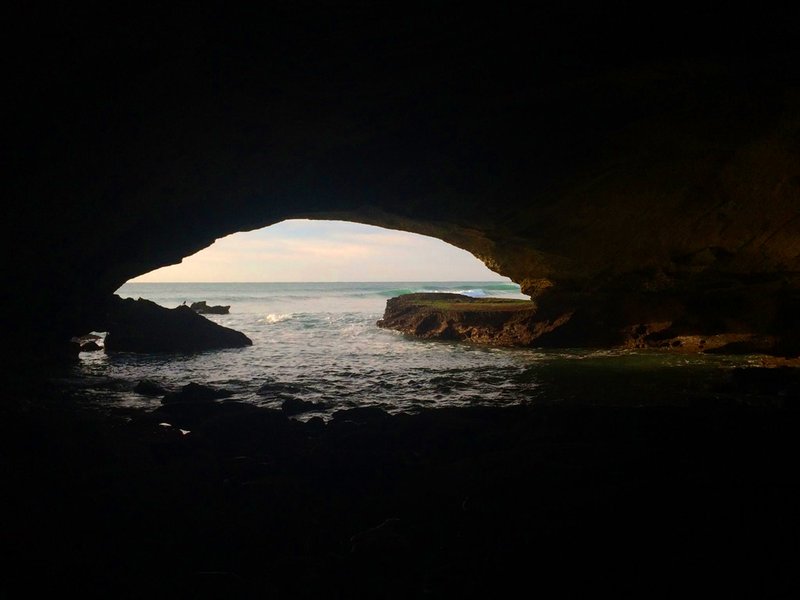 Sea cave at Arniston