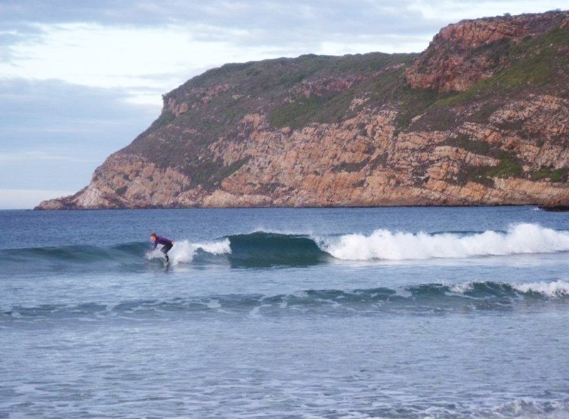 Surfing at Robberg Beach