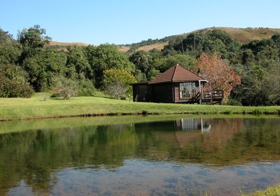 Honeymoon Chalet next to our dam