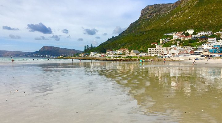 By the beach in Muizenberg