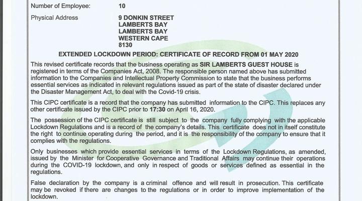 Sir Lamberts Guest House