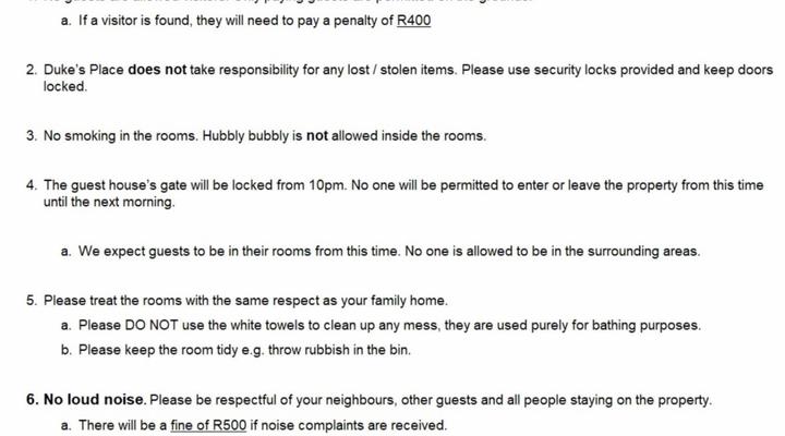 Duke's Place Nature Guesthouse