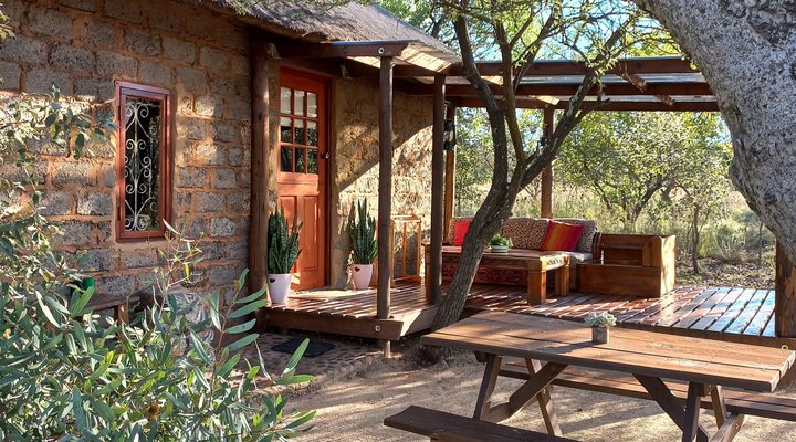 Five Pebbles on Piece of Africa