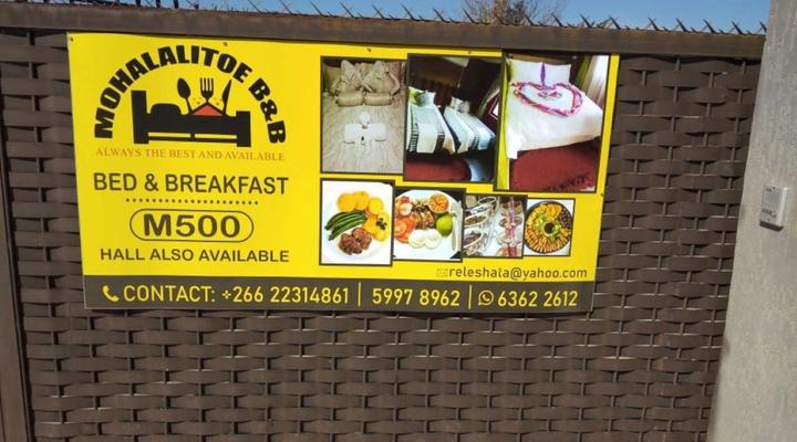 Mohalalitoe Bed & Breakfast