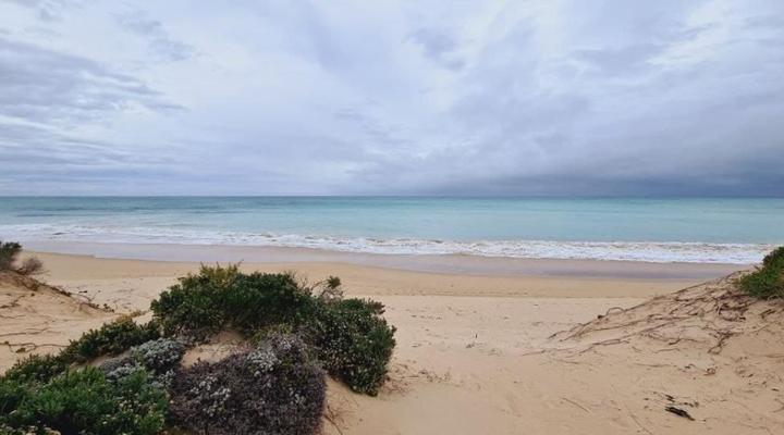 The beach house in Paradise Beach
